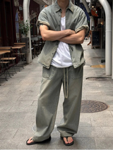 [S/S]ルーズフィットUネック半袖Tシャツ(4color)