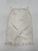 Jacquard satin midi skirt