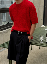 [Unisex] Summer boucle half knit(4color)
