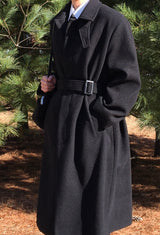 Balkan wool robe long coat
