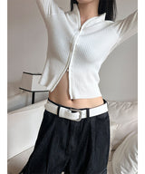 Slim golgi 2way knit zip up(7color)