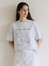 COOL FRIENDS PUPPY T-SHIRT MELANGE GRAY