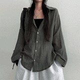 Roa Basic Linen Gauze Summer Shirt