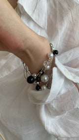 ball@ball long necklace-bracelet