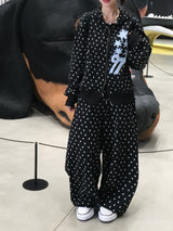 [SET] 97 スタースウェットワイドパンツ (2c)