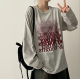 NT グラディエントノイズプリンティド長袖Tシャツ