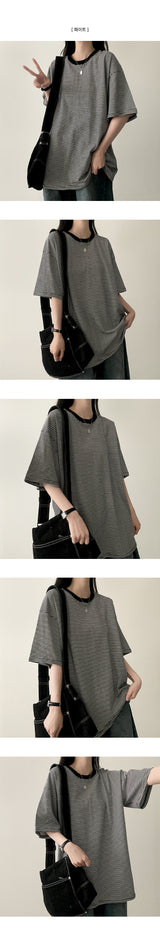 Color matching Dangara boxy fit short sleeve 