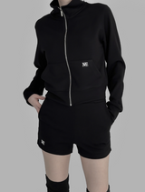 [mnem] core comfort zip-up (black)