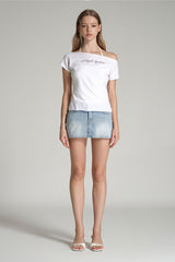 Every light denim skirt