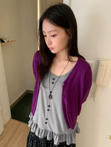 [BAONHAUS] Hironen Button Frill Layered Sleeveless