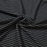 Jersey stripe turtleneck / Charcoal