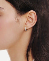 26SS★ Essence Silver (W) Tennis One-Touch Earrings XS
