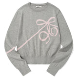 KIRSH PLAIN RIBBON CHERRY KNIT [GRAY]