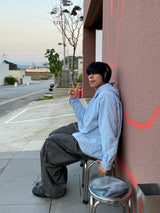 Snap Nylon Cap Hoodie 4C