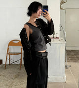 FINE LACE SLEEVELESS
