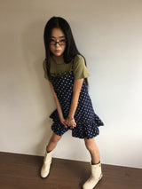 ミュールドットフリルワンピース (2color)