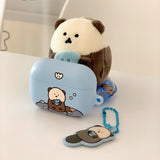 Sea otter Chanibear Airpods Case (BLUE)