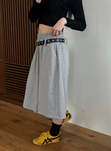 [Unisex] Belted sweat bermuda pants(3color)