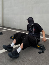 Teach Tokyo lettering short-sleeved T-shirt 3C