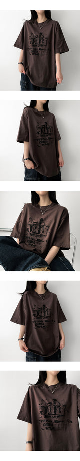 ジュイオーバーサイズフィットショートスリーブTシャツ