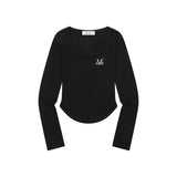 MARIEL SQUARE NECK CROP T (6Color)