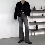 MG mink puffer tweed reversible jacket (2 colors)