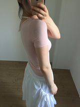 Unbalanced Tie T-Shirt (4color)