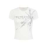 アヴリーヌタイポスリムTシャツ