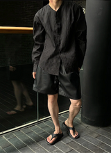 [S/S] レザーバンディングハーフパンツ(4color)