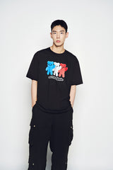 25SS フレンチエイリアンショートスリーブTシャツ ブラック