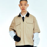 [UNISEX] C.O.M.E メカニックショートスリーブワークジャケット（）