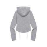 SAHARA LEOPARD CROSS SET UP CROP HOOD ZIP-UP (2Color)