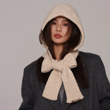 Hand-Stitched Decor Knit Balaclava Beanie