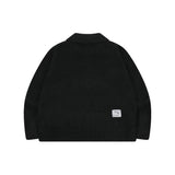 DYNA COLLAR-NECK KNIT ZIP-UP (3Color)