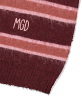 HAIRY STRIPE KNIT SWEATER