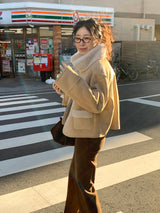 [MADE] [Wool Napping] Winter Warm ロングブーツカットスラックス