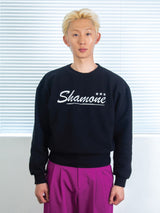 26ss SHAMONE エンブロイダリースウェットシャツ 2color