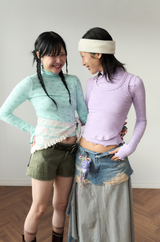 smile turtleneck lavender