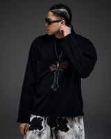 Scarred cross LS(black)