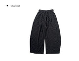 Ser Flower Wide Banding Long Pants