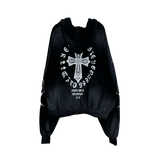 attain cotton hood zip-up