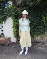 MONET LACE SHIRRING SKIRT