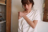 シマーロゴTシャツ_アイボリー