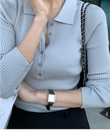 It You Collared Long Sleeve Knit / 5 colors