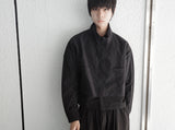 [DOJINOI] DRAFT CROP WINDBREAKER BLACK