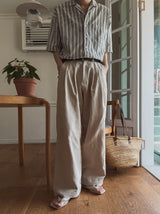 Marid Linen Two-Tuck Slacks
