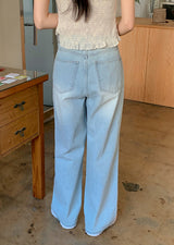 Soft Tee Wide Denim Baggy Pants (3color)