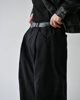 MP ウォッシュカーブドパンツ BK