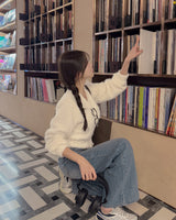 バックルクロップカーディガン