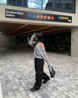 Denim belt bag